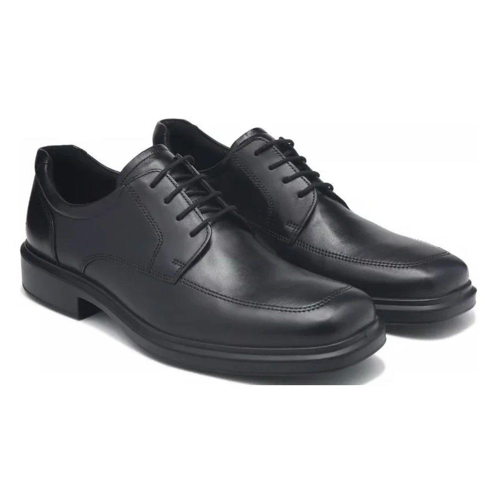 Men's Ecco Elliot Black Lace Up Dress Leather Oxford‎ Dress Shoes Sz-11 EU 45